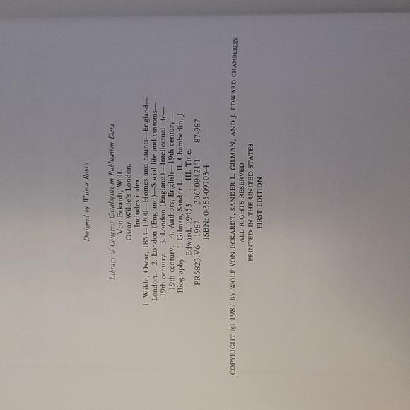 RARE FIRST EDITION Oscar Wilde's London Hardcover Book - Picture 10 of 12